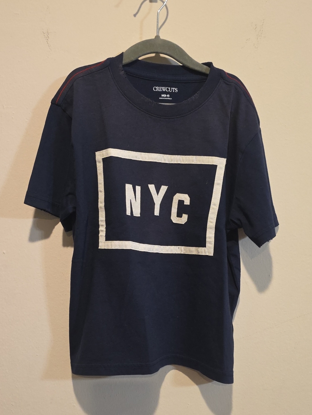 Crewcuts Boys Navy NYC Graphic Tee 8 9